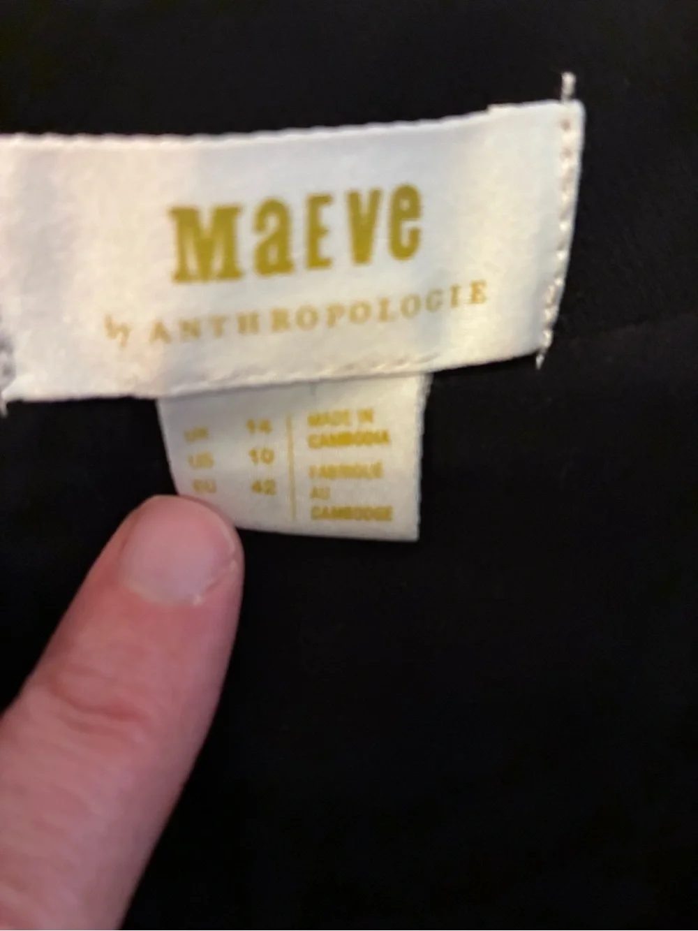 Maeve Anthropologie Magdalena Jumpsuit Classic Black Spaghetti-Strap Size 10